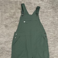 Duluth Trading Co Overalls Womens Large x 29 Green Heirloom Gardening Bib