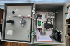 SCE SCE-20H160BLP WITH EMERSON VFD M400, TRANSFORMER AND MORE ELECTRICAL CABINET
