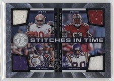 2011 Totally Certified Stitches in Time Cris Carter Jerry Rice Randy Moss 0x1n