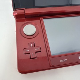 Nintendo 3DS Flame Red Handheld Console System CTR001 Mint Condition Barely Used