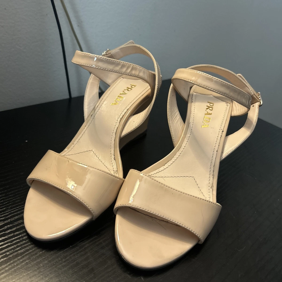 PRADA Patent Leather Heels Round Toe for Women for sale | eBay