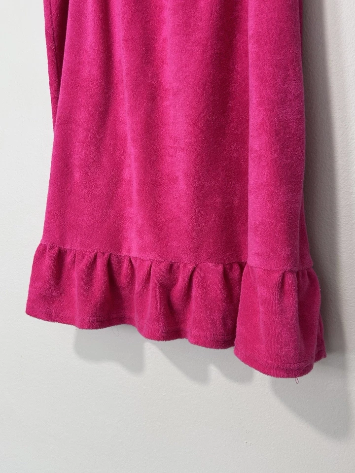 Mini Vestido Metropolitan Años 80 Rosa Terry Piscina Playa Encubrimiento Talla M Toalla de Ducha Foto 3 de 4
