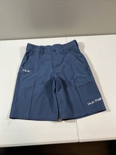 Huk Next Level Shorts Men's Sz S Fishing 10" Inseam Outdoor Zip Pockets