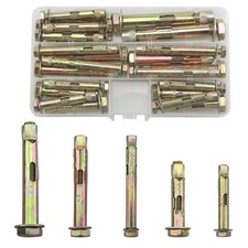 24 Pcs Anchor Bolts,Expanding Rawl Bolts For Wall,Concrete,Brick,Masonry