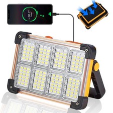 120W Solar Rechargeable Work Light, 144 LED 10000LM, IP65