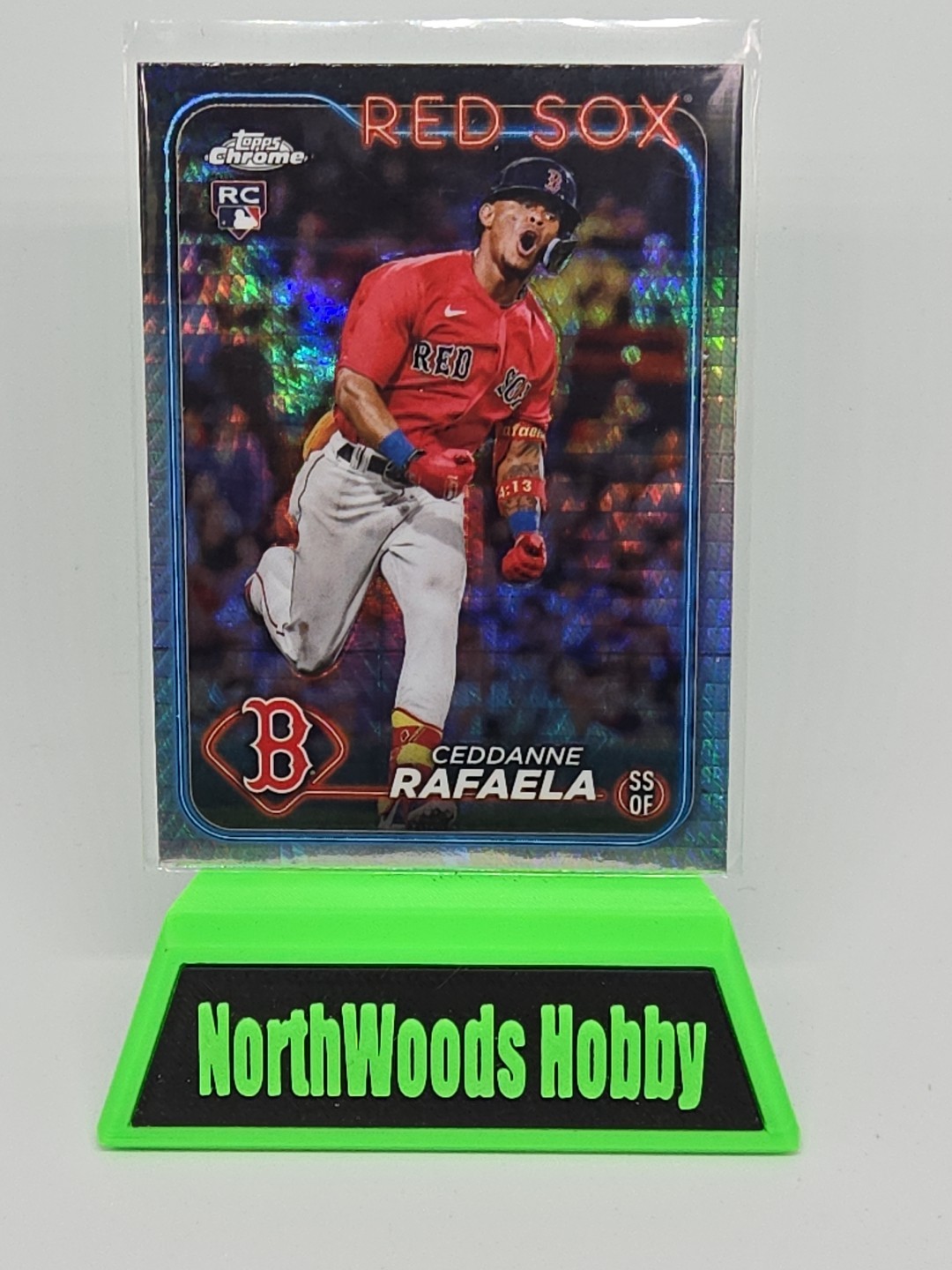 2024 Topps Chrome - Ceddanne Rafaela #118 Prism Refractor (RC)