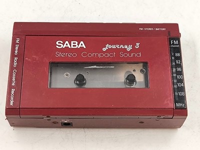 Saba Journey 3 Kassettenspieler Defekt Für Teile Rot