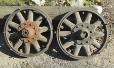 VINTAGE WOOD SPOKE WHEELS