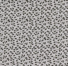 Vines Leaves Floral Green White All Cotton Fabric BY THE YARD Continuous Cuts