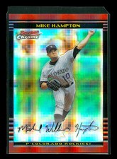 Mike Hampton 2002 Bowman Chrome #92 X-Fractors #/250