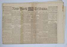 New York Tribune 12/10/1863  Lincoln's Message  / secretary of war Stanton's