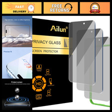 3-Pack Privacy Screen Protector for iPhone 16 Pro  iPhone 17 - Anti-Glare, HD C