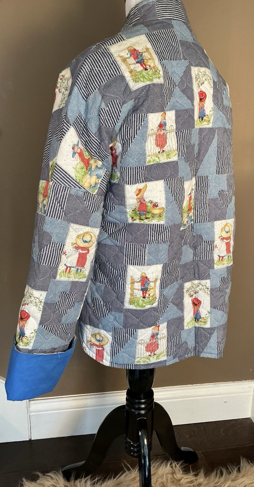 Quilted Patchwork Jacket Sun Bonnet Sue Handmade … - image 5