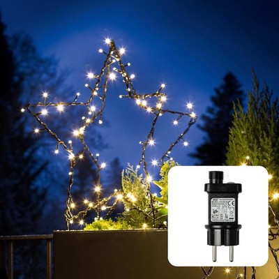 Hellum LED Weihnachtsstern außen, 90 LED, warm-weiß, 50x50cm