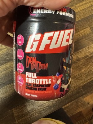 G Fuel Full Throttle Blue Raspberry Dragonfruit Energy Powder  New Sealed