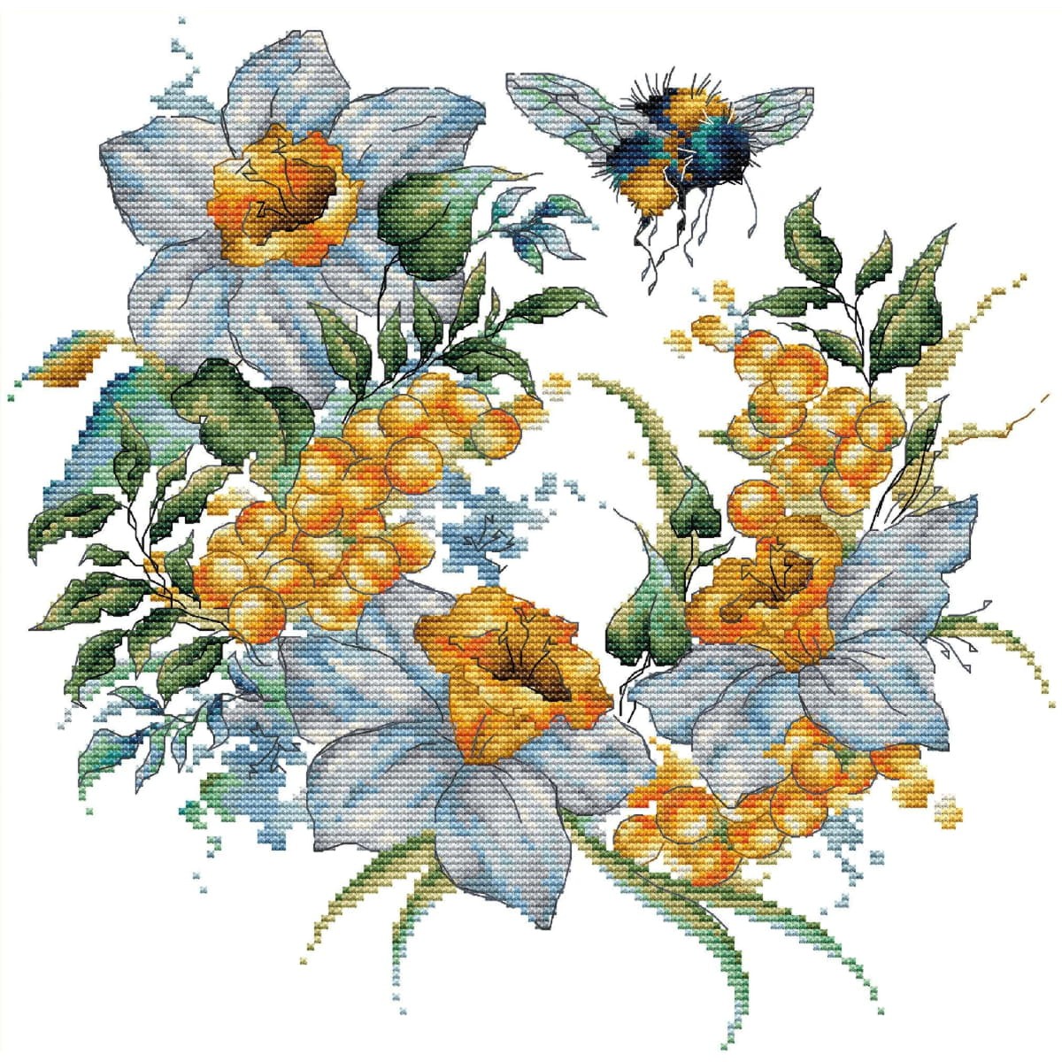 HobbyJobby counted cross stitch kit ""Honey Afternoon"", 27x26cm