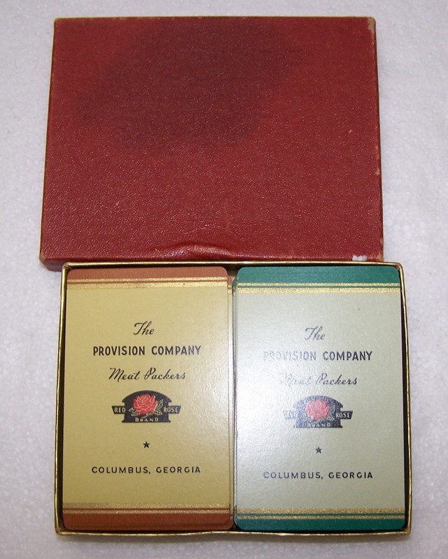 Brown & Bigelow Provision Company Meat Packers Columbus, Georgia Playing Cards
