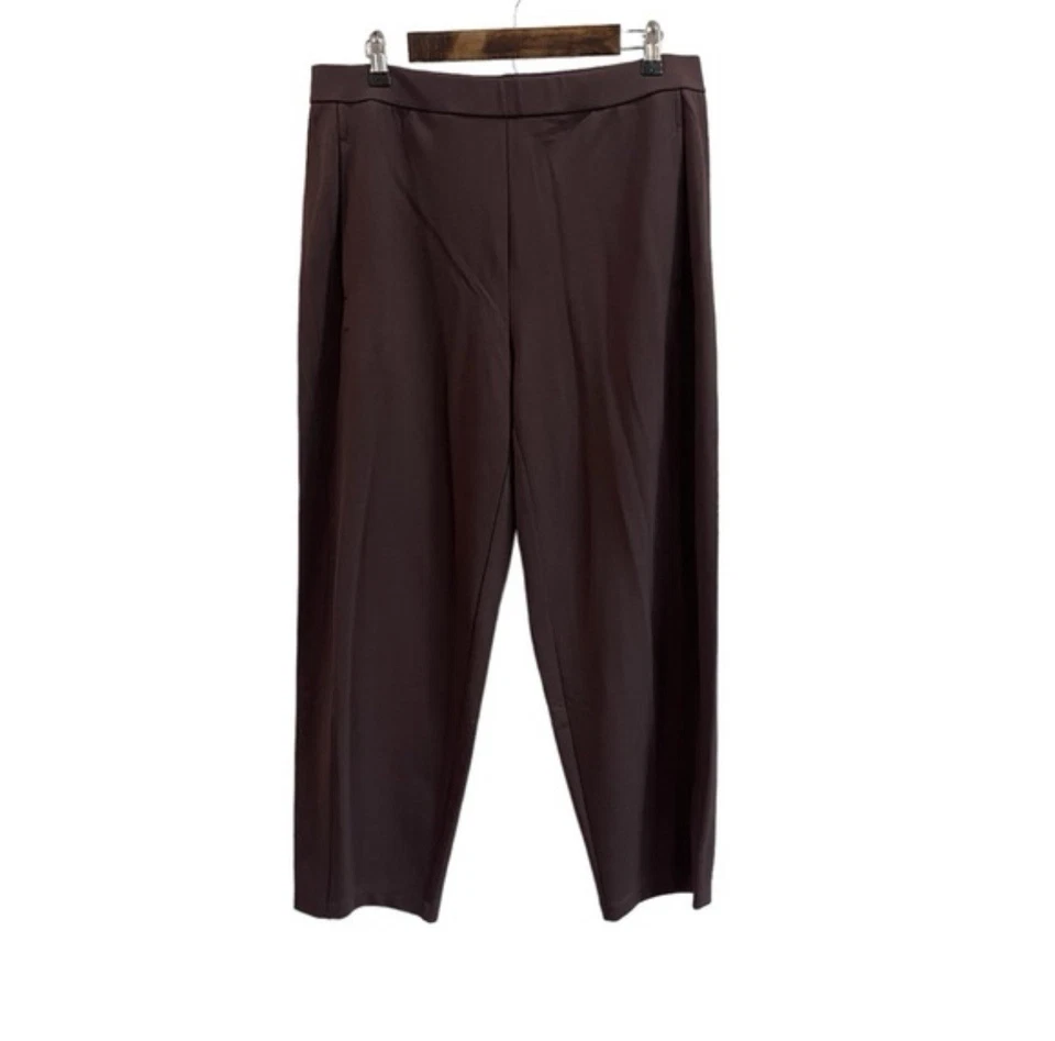 Eileen Fisher Women's Black Stretch Jeggings Size L Casual Elastic Waist - Image 2 of 3