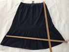J.Jill, Size LARGE, Prairie Style Long SKIRT Dark BLUE Cotton Petticoat Elastic  — photo 8