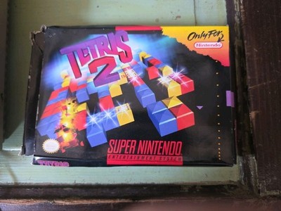 Tetris 2 Super Nintendo SNES Complete in Box CIB w/ Manual And Poster READ