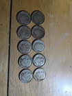 Lot of 10 random Roosevelt Dimes 1946-1964 90% Silver! Assorted Year And Mint