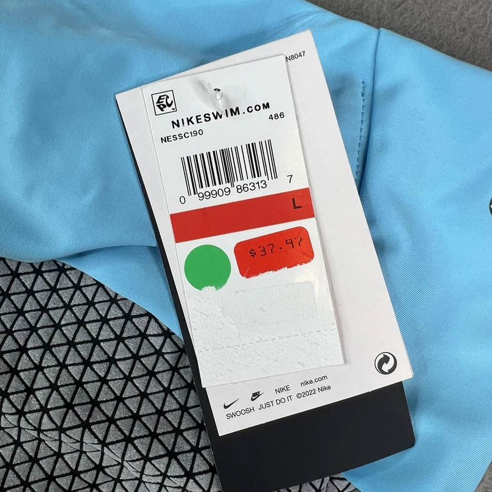 Nike Natación Bikini Parte Inferior Mujer Grande Azul Hydralock Antideslizante Traje de Baño NESSC190 Foto 3 de 4