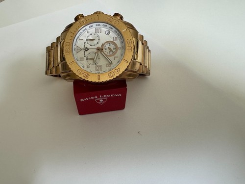 Swiss Legend 20118-RG Commander Chronograph White dial Watch 46mm