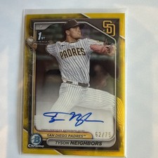 2024 Bowman Draft - Chrome Prospect Autographs Tyson Neighbors #CPA-TN (AU, RC)
