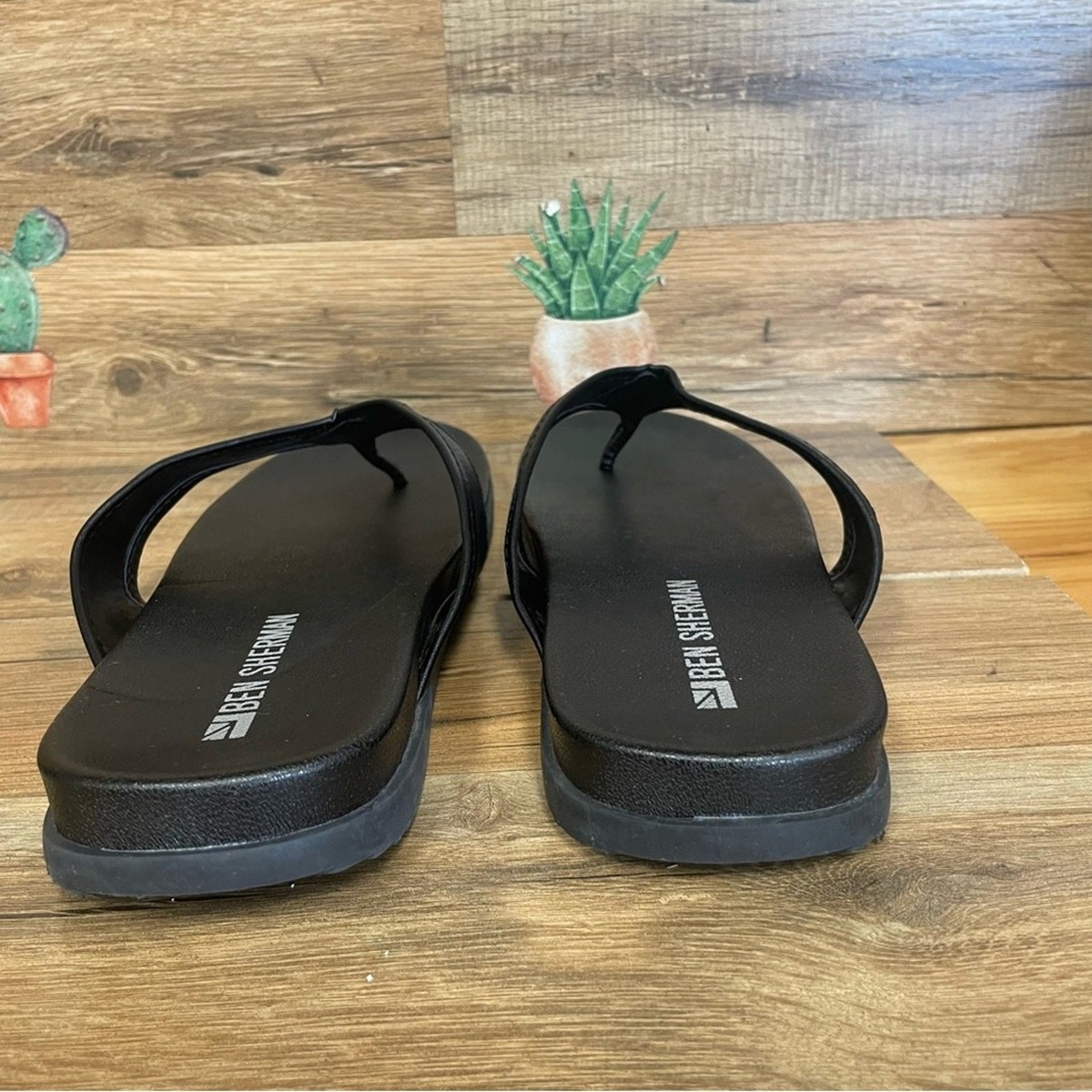 Ben Sherman Dark Brown Men\'s Flip-Flops with Patterned Straps 9 Ben Sherman Surfside Mens Flip-Flops Navy 8 UK: Amazon.co.uk  main image 2