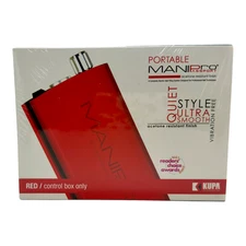 KUPA MANIPro Passport Control Box Only – Red – Portable Nail Drill System