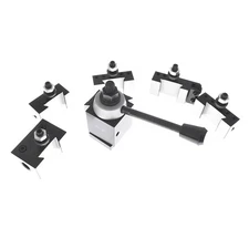 6Pcs AXA 250-100 Size Piston Type Quick Change Tool Post Set For Lathe 6- 12"