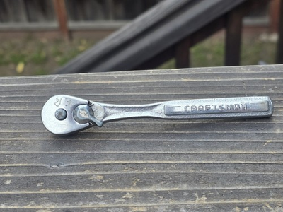 #ad Craftsman 5 1 8quot; Long Ratchet 1 4quot; Drive W Oil Port V Series 43175 Vtg USA $21.99