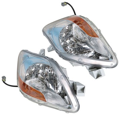 LABLT Headlights For 2007-2009-2011 Toyota Yaris Left&Right Side Halogen Chrome