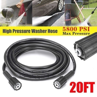 #ad High Pressure Washer Hose 6m 20ft 5800PSI M22 14mm Power Washer Extension Tube ⭐ $13.55