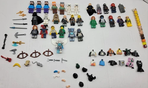 Lego Mini Figures Body Parts & Accessories Lot Star Wars Minecraft Chima Marvel