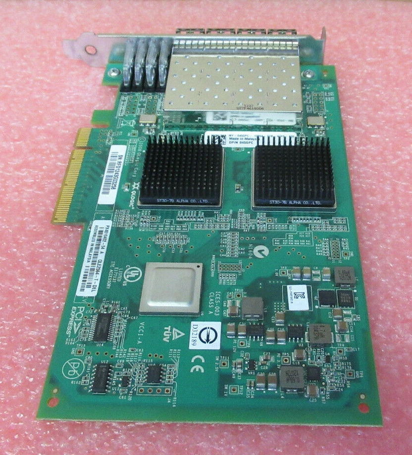 Dell QLogic QLE2564-T-DEL 4-Port 8GB Fibre Channel Host Adapter HBA Card 45GPC  - Image 4 of 4