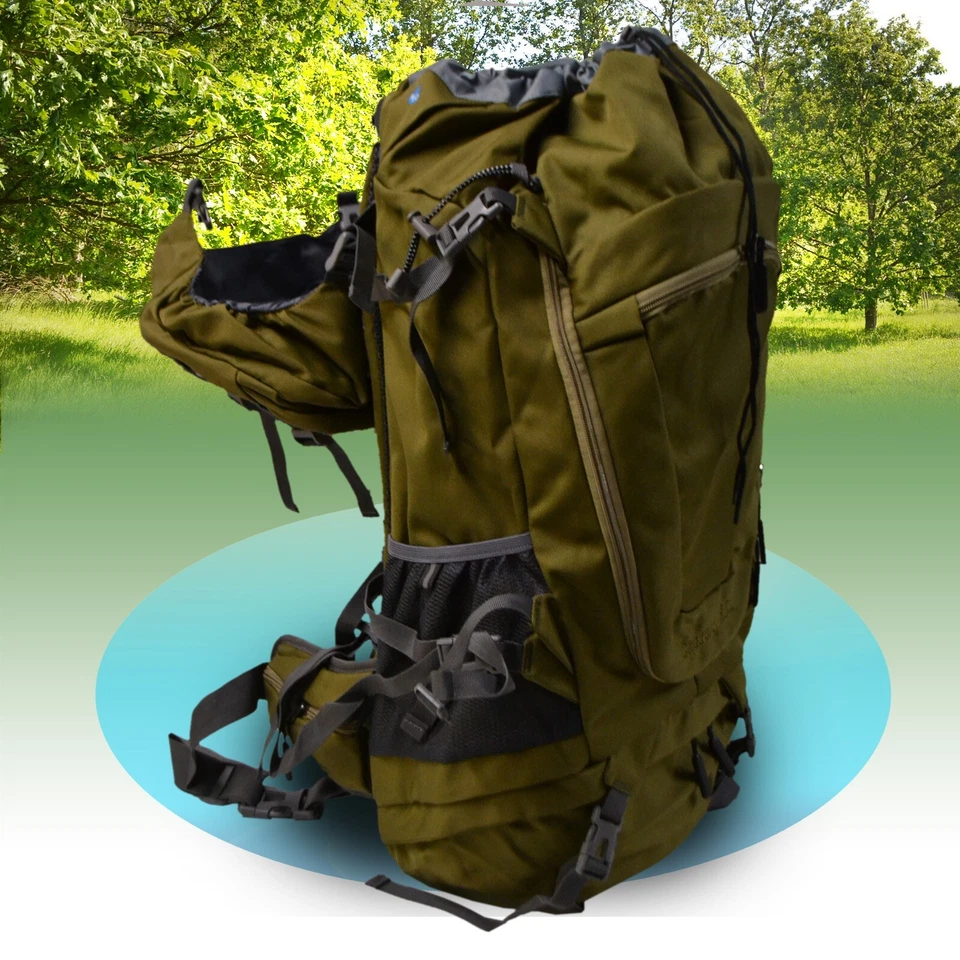 80 L Wanderrucksack Reiserucksack Trekkingrucksack Regenschutz Camping RSonic - Bild 4 von 4