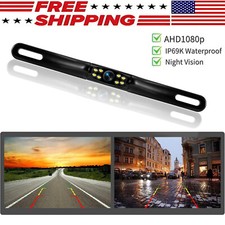 Car Rear View Camera Reverse Backup Camera Night Vision AHD 1080p Waterproof