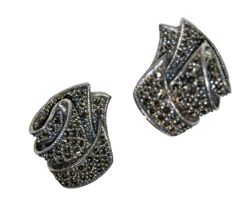 Genuine Judith Jack Marquis Sterling Silver Marcasite Dangle  display picture 1