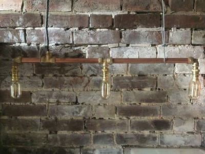 Copper pipe, industrial, vintage 