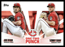 2023 Topps Series 1 - One-Two Punch Sonny Gray, Joe Ryan #12P-12