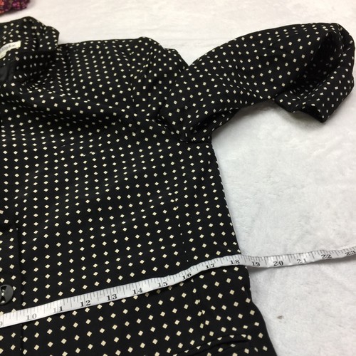 Vintage Ann Taylor Blazer Jacket Size S Womans Black White 2-Button Relaxed Fit - Picture 8 of 16