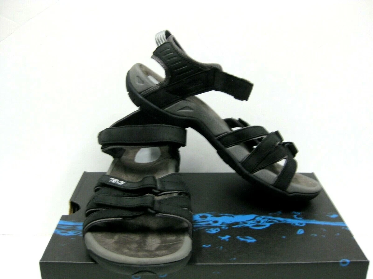 TEVA TIRRA LEATHER WOMEN SANDALS BLACK US 8.5 UK 6.5 EU 39.5 eBay