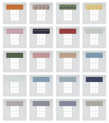 Ambesonne Geometric Theme Window Valance Curtain for Kitchen Bedroom in 2 Sizes
