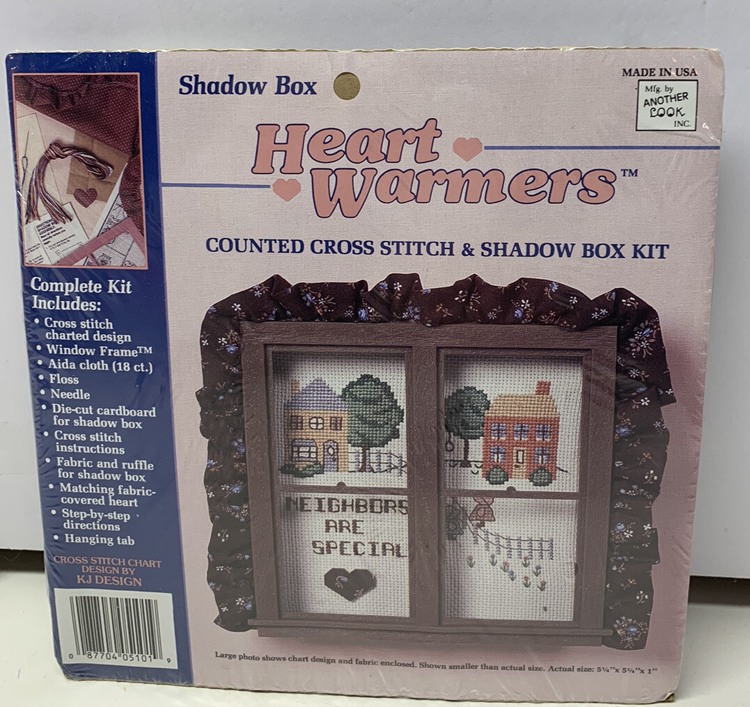Heartwarmers "Neighbors Are Special" Cross Stitch Shadow Box Kit