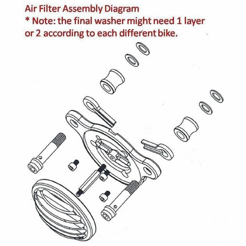 Air Cleaner Intake Air Filter Fit For Harley Sportster XL 1200 Iron 883 Roadster - Picture 4 of 12