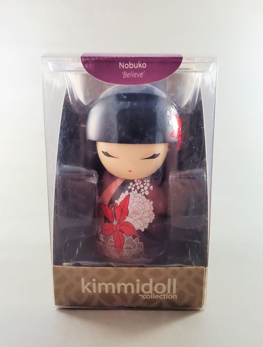 Kimmidoll Kokeshi Doll Figurine NOBUKO (Believe) 4.25 wCOA and