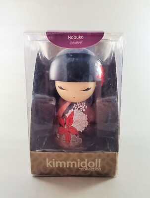 Kimmidoll Kokeshi Doll Figurine NOBUKO (Believe) 4.25 wCOA and
