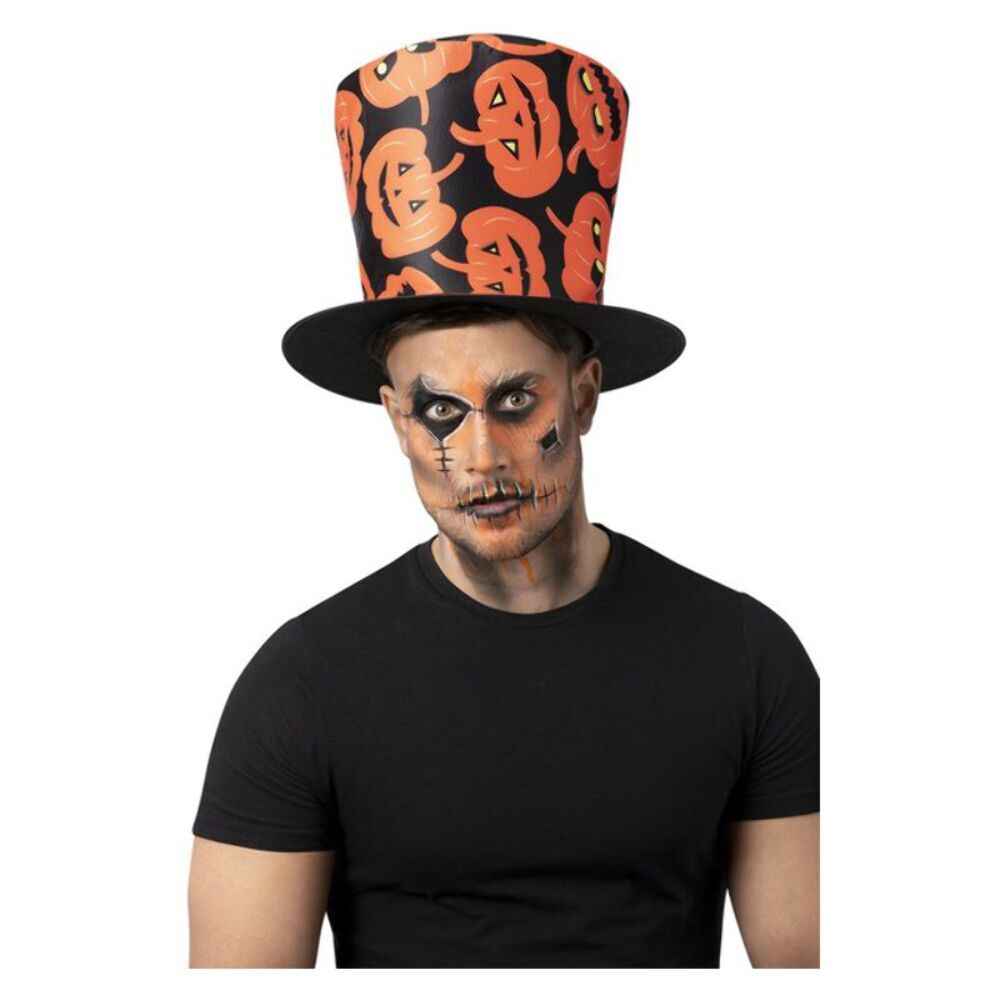 Pumpkin Top Hat Adult Orange Pumpkin Top Hat Adult Orange