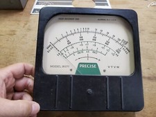 Precise Model 9071 VTVM Vacuum Tube Voltmeter Meter Only, Ohms DC AC Volts DB